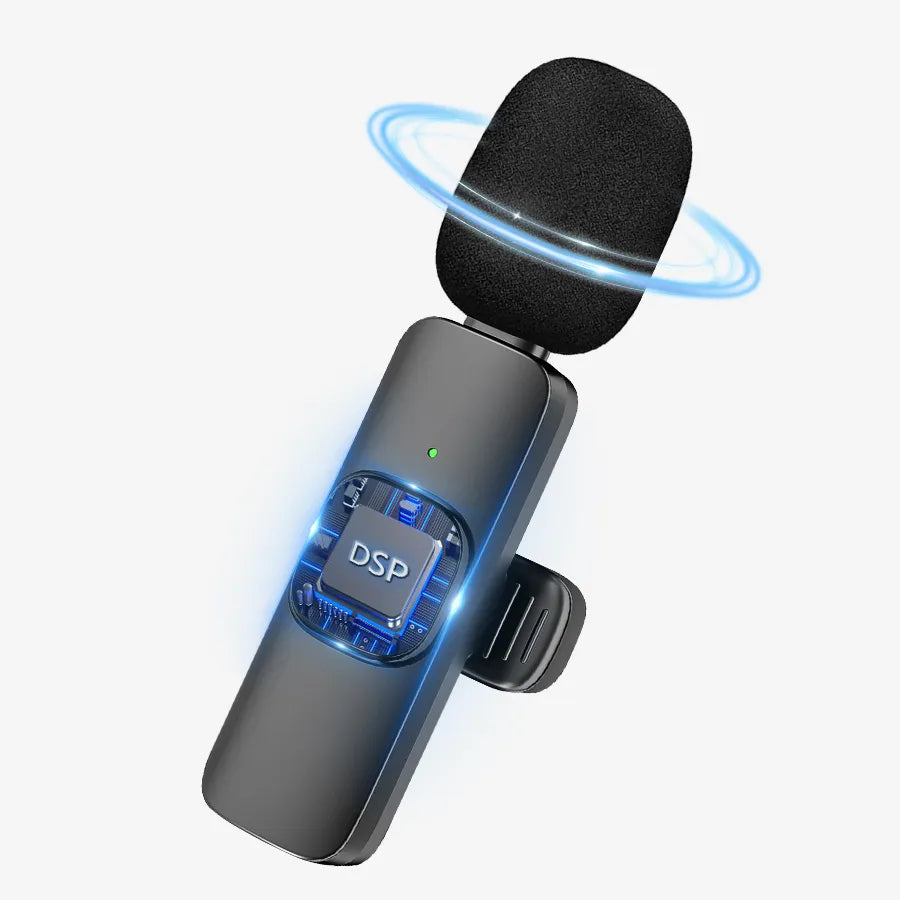 H'Maston MK17 Microfone Lapela Sem Fio Tipo-C e iPhone - Eleadermall