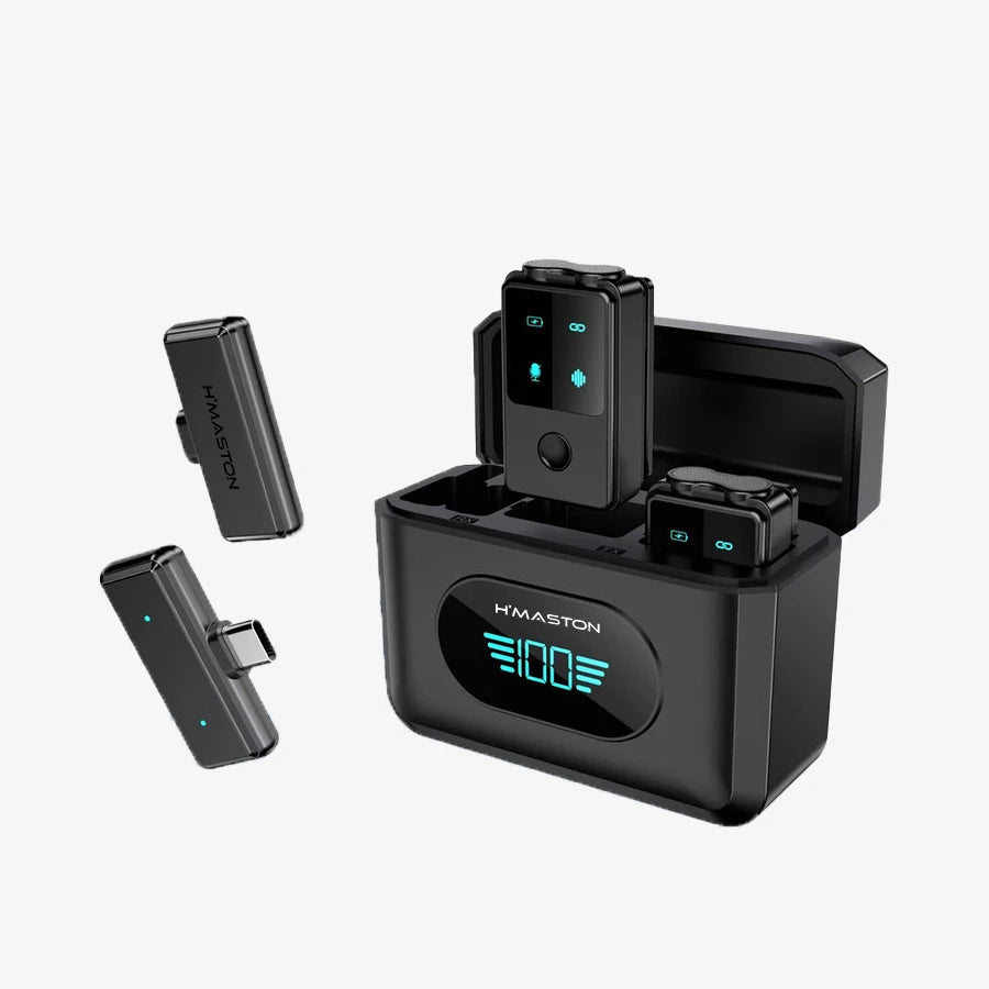 H'Maston MK21 Microfone Lapela Sem Fio Profissional