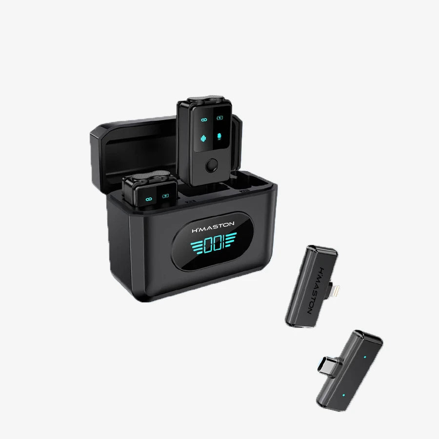 H'Maston MK21 Microfone Lapela Sem Fio Profissional