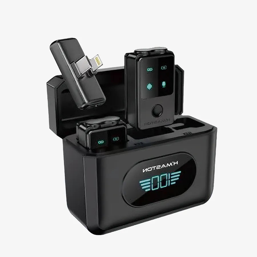 H'Maston MK22 Microfone Lapela Sem Fio Profissional