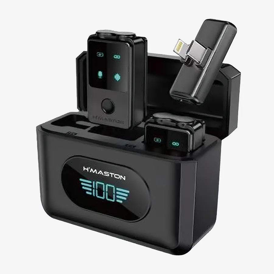 H'Maston MK22 Microfone Lapela Sem Fio Profissional