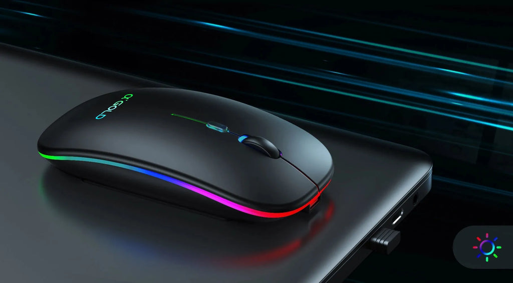 H'Maston MS02 Mouse Wireless Ergonômico 1600 DPI Silencioso