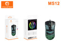 H'Maston MS12 Mouse Gamer com Fio USB e Iluminação LED