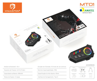 H'Maston MT01 Fone Bluetooth para Capacetes de Moto
