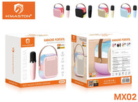 H'Maston MX02 Caixa de Som Bluetooth Portátil com Microfone e LED