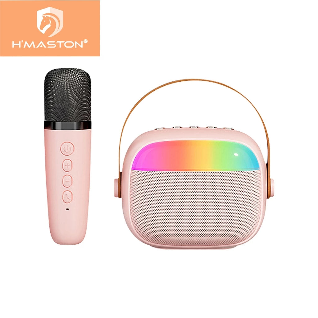 H'Maston MX03 Caixa Bluetooth Karaokê com LED - Eleadermall