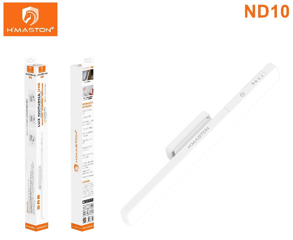 H'Maston ND10 Luz Noturna USB Portátil com Controle Duplo