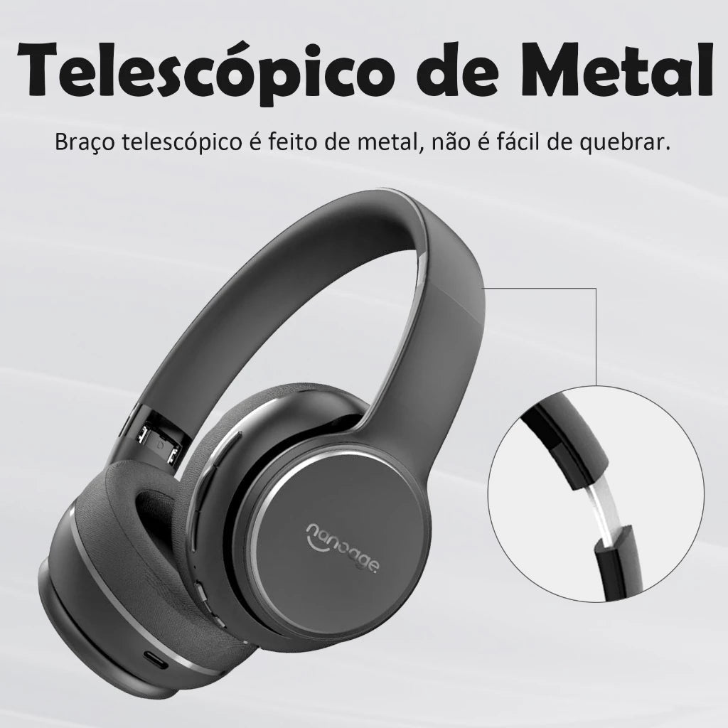 Nanoage NF01 Headset Gamer Bluetooth 5.3 Avançado - Eleadermall