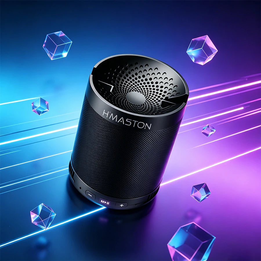 H'Maston Q3 Alto Falante Portátil Bluetooth Preto 110V