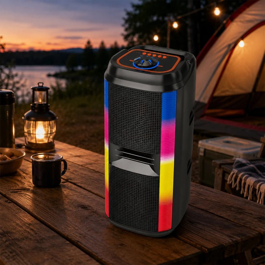 H'Maston QS16 Caixa de Som Bluetooth - Potente e Moderno com RGB