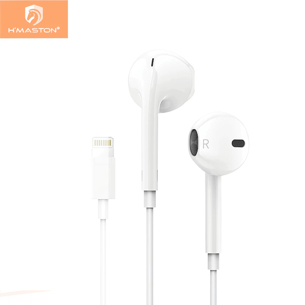 H'Maston RB02 Fone Estéreo C/ Mic iPhone Lightning