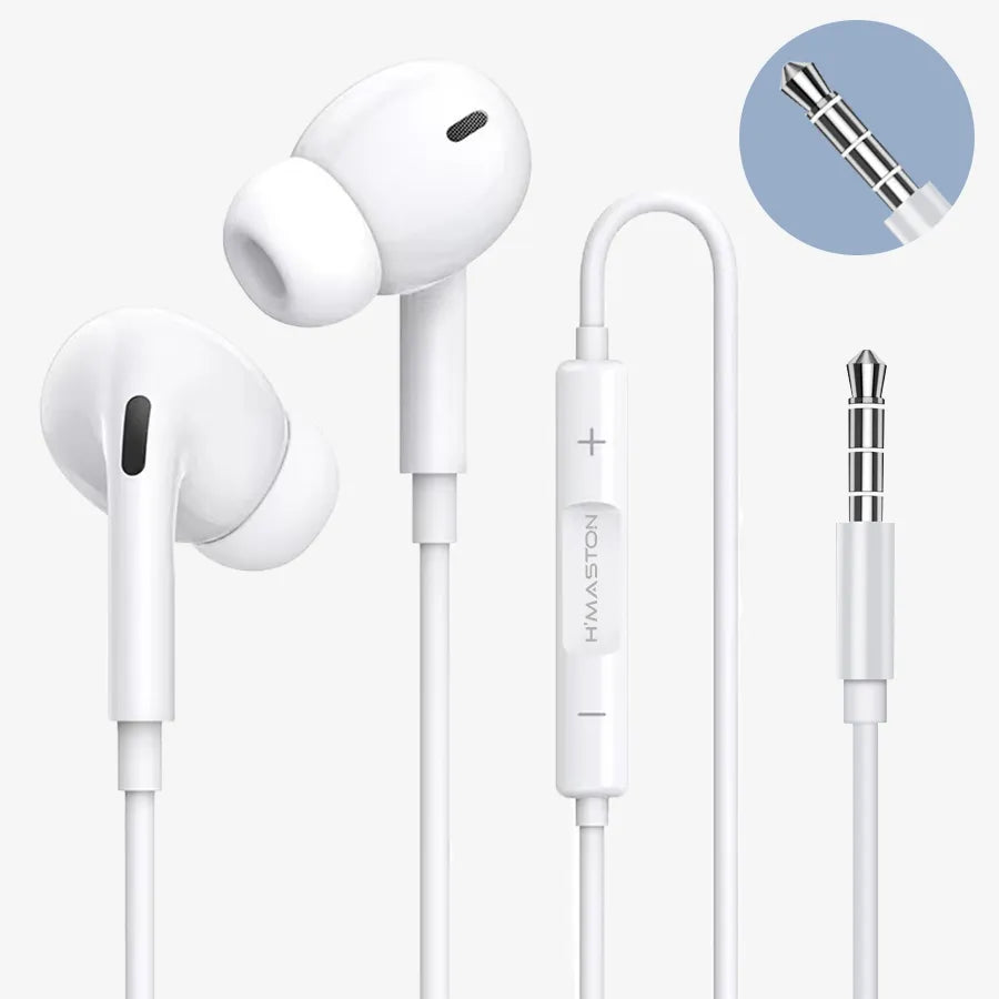 H'Maston RB04 / RB05 Fone de Ouvido com Fio In-Ear - Eleadermall