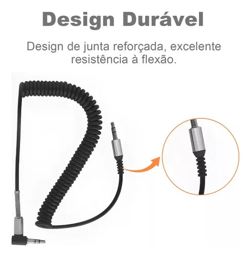 H'Maston RLL200 Cabo Auxiliar 3.5mm Portátil e Durável' - Eleadermall