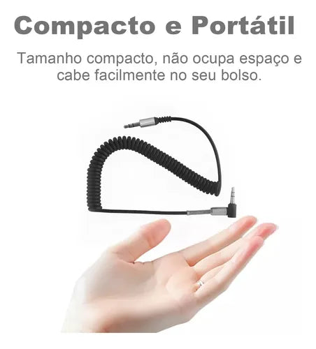 H'Maston RLL200 Cabo Auxiliar 3.5mm Portátil e Durável' - Eleadermall