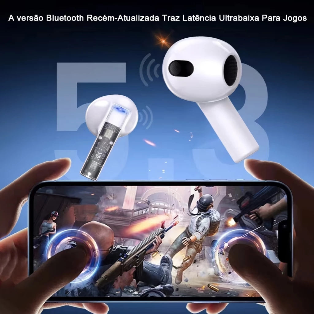 H'Maston RS47 Fone Bluetooth 5.3 TWS Sem Fio