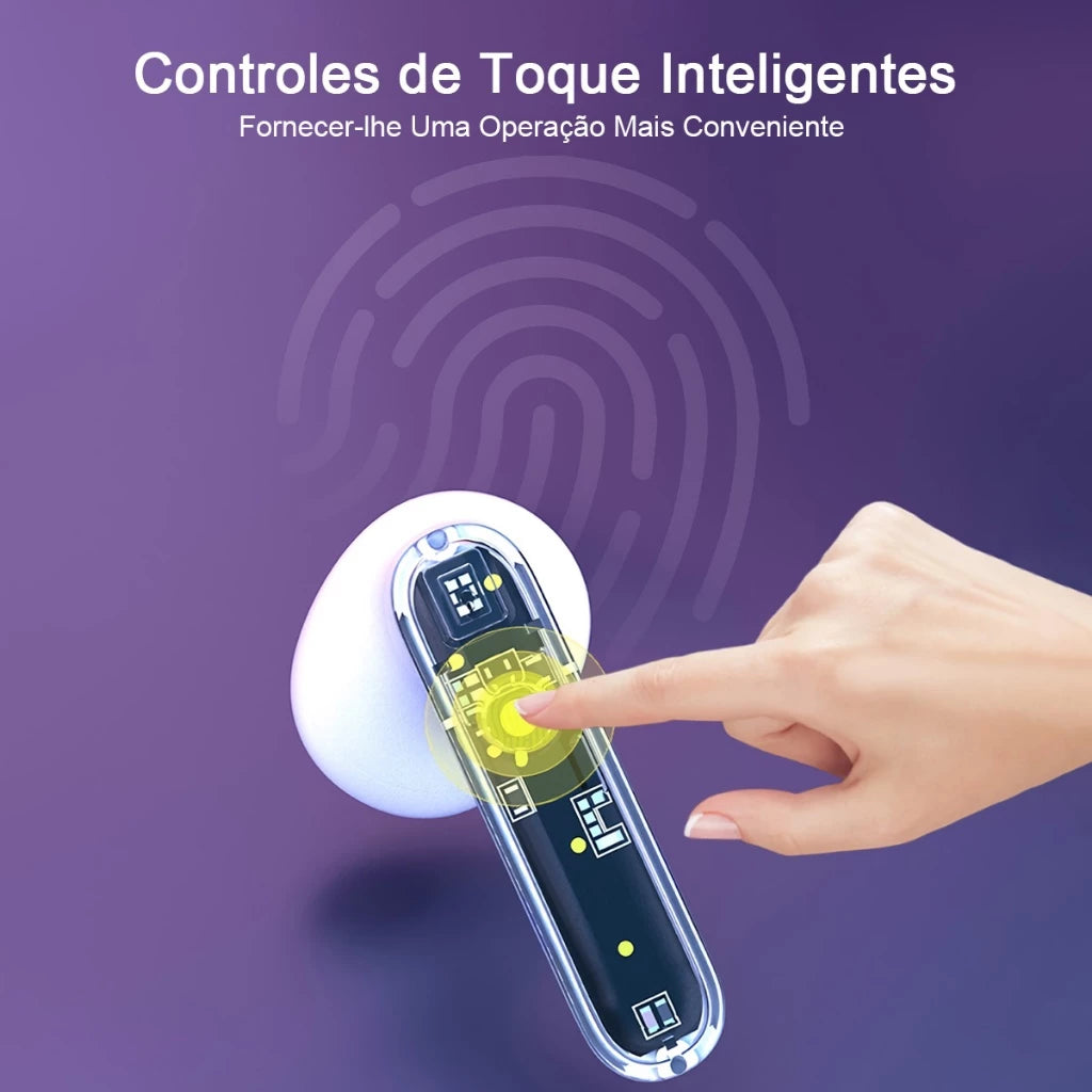 H'Maston RS47 Fone Bluetooth 5.3 TWS Sem Fio