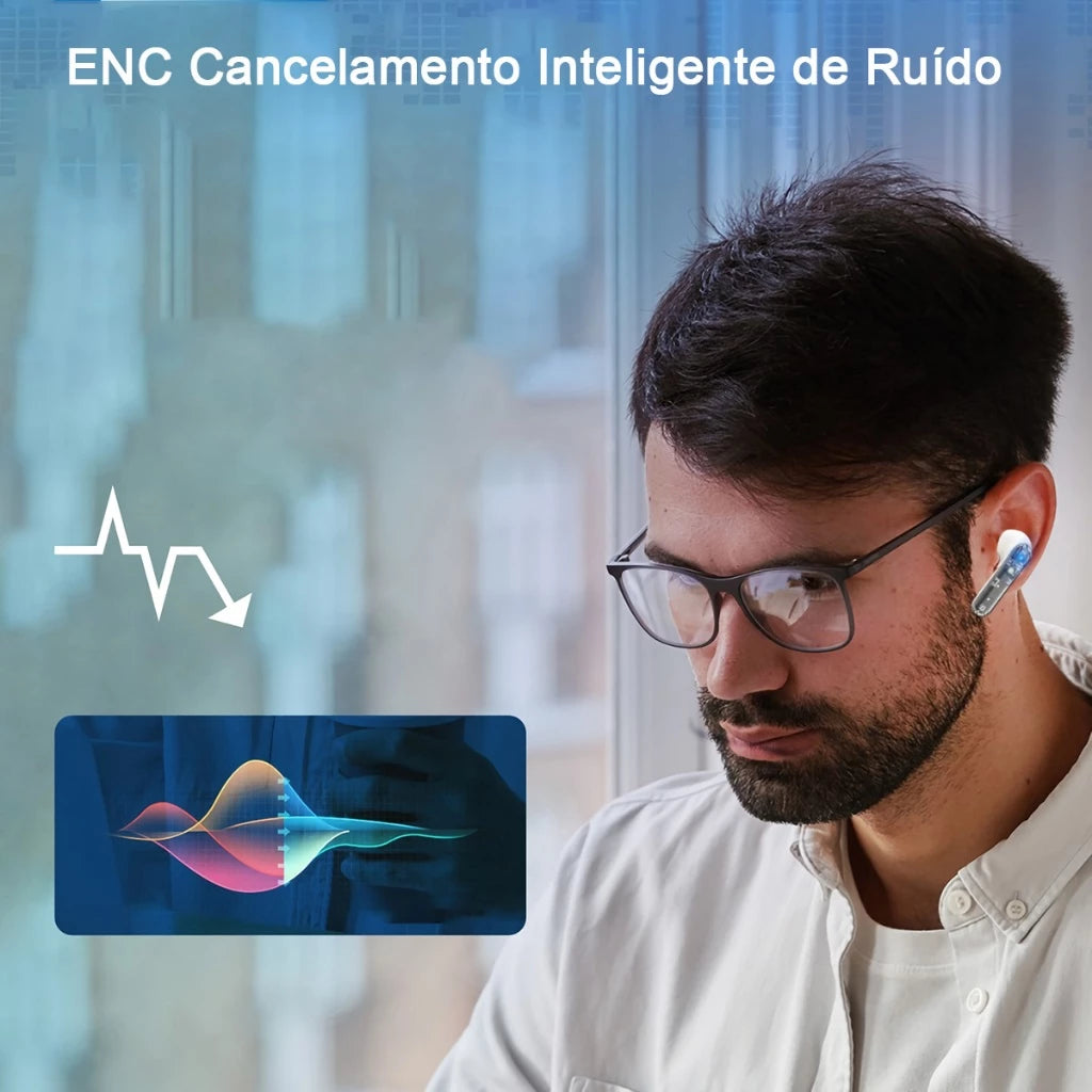 H'Maston RS47 Fone Bluetooth 5.3 TWS Sem Fio