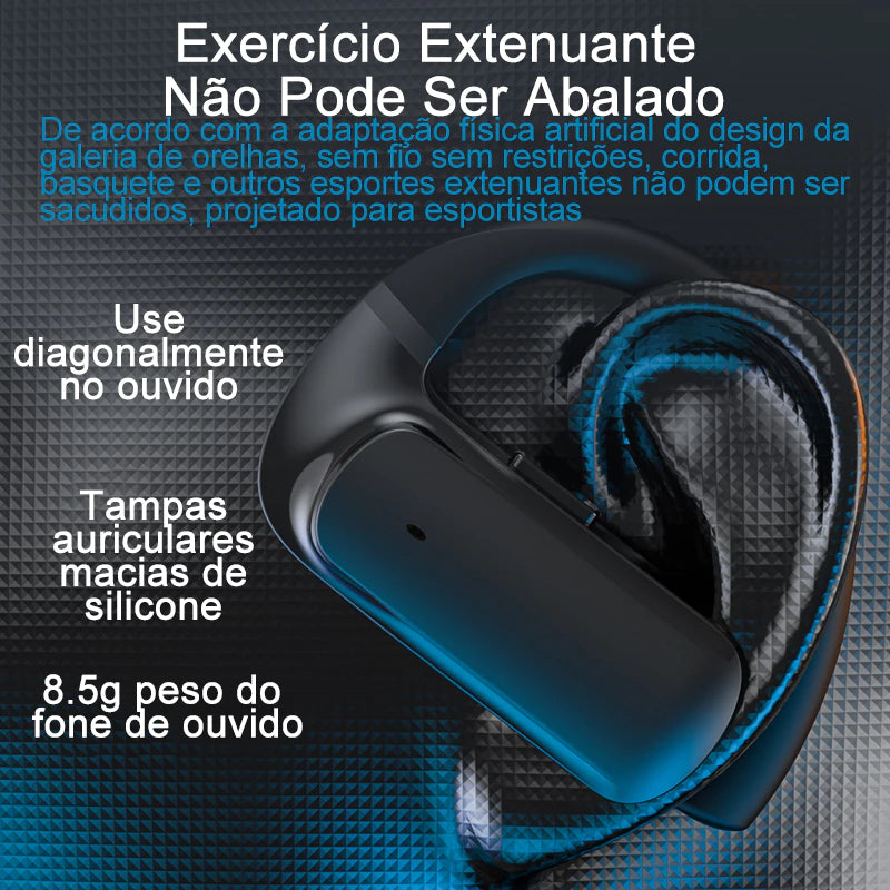 H'Maston RS56 Fone Bluetooth 5.3 com LED Hifi - Eleadermall