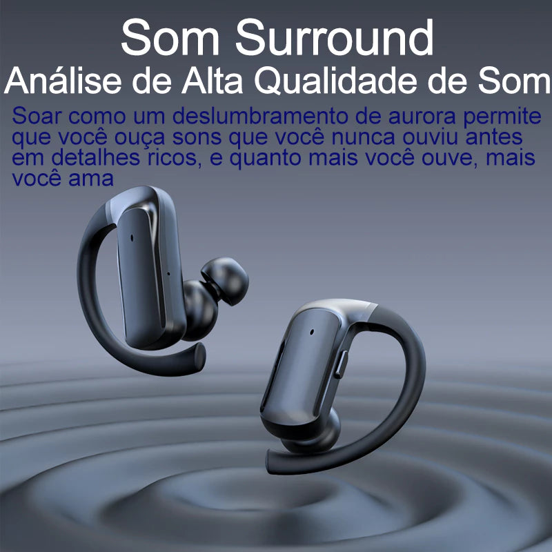 H'Maston RS56 Fone Bluetooth 5.3 com LED Hifi - Eleadermall