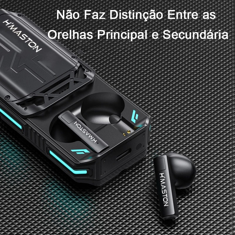 H'Maston RS61 Fone Bluetooth Gamer LED Espetacular