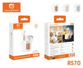 H'maston RS70 Fone de Ouvido TWS Bluetooth 5.4 Sem Fio Esportivo