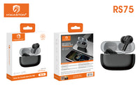 H'Maston RS75 Fone Bluetooth TWS ANC Sem Fio - Som Impecável