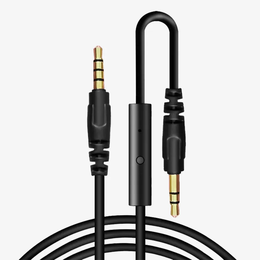 H'maston RX02 Cabo de Áudio 3,5mm p/ Telefone - Eleadermall