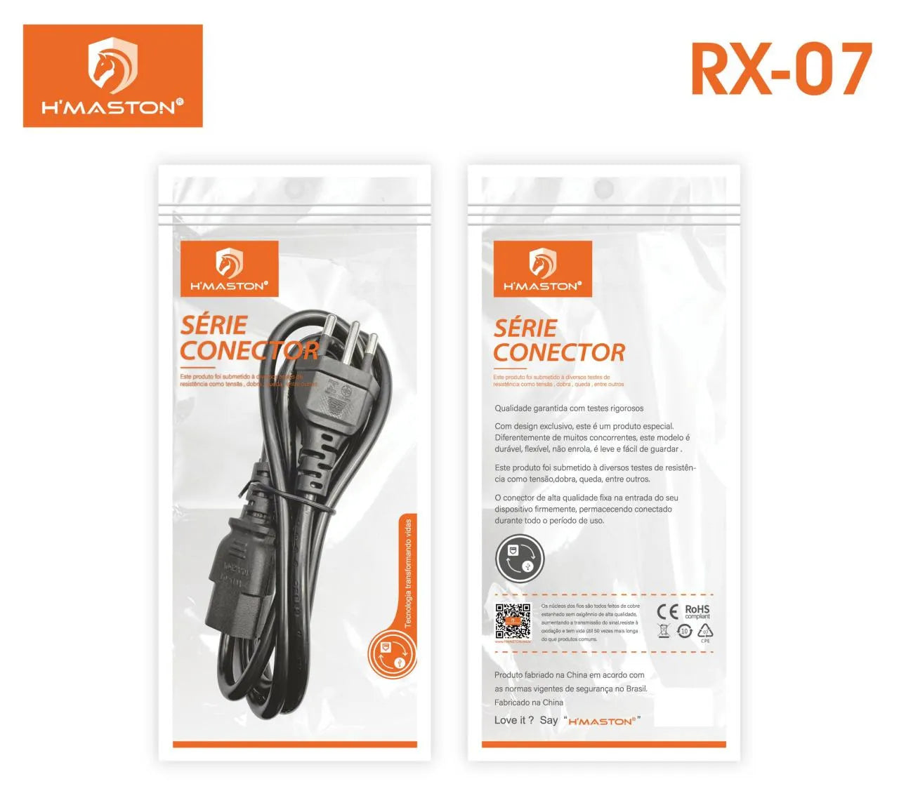 H'Maston RX07 Conector Premium - Alta Resistência e Flexibilidade