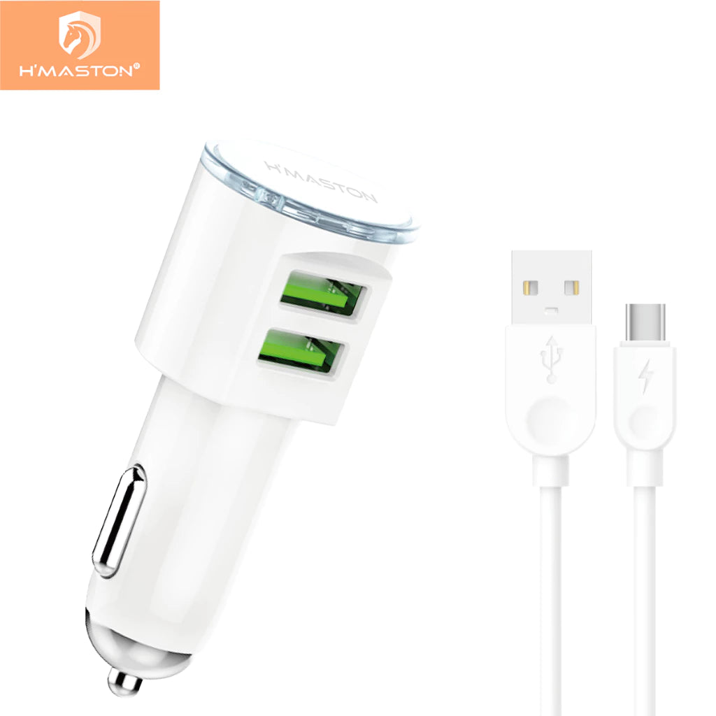 H'Maston S15 Carregador Veicular Turbo 4.1A - Eleadermall