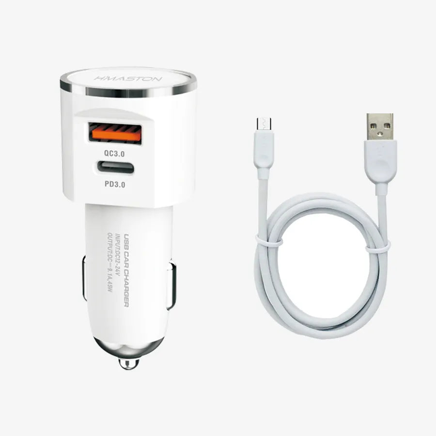 H'Maston S18 Carregador Turbo 36W, USB & PD - Eleadermall