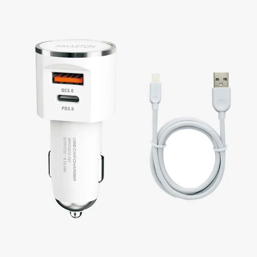 H'Maston S18 Carregador Turbo 36W, USB & PD - Eleadermall