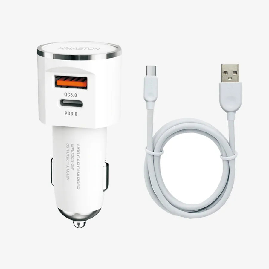 H'Maston S18 Carregador Turbo 36W, USB & PD - Eleadermall