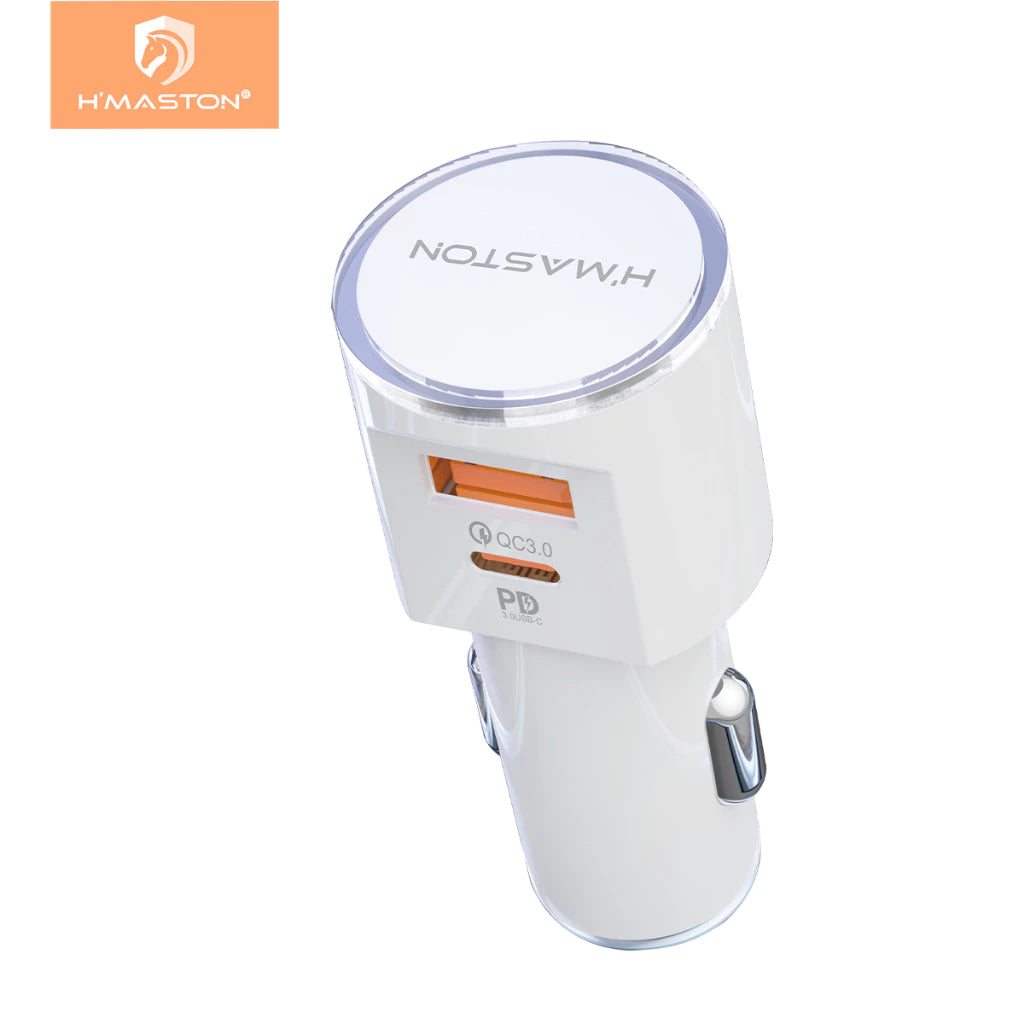 H'Maston S18 Carregador Turbo 36W, USB & PD - Eleadermall