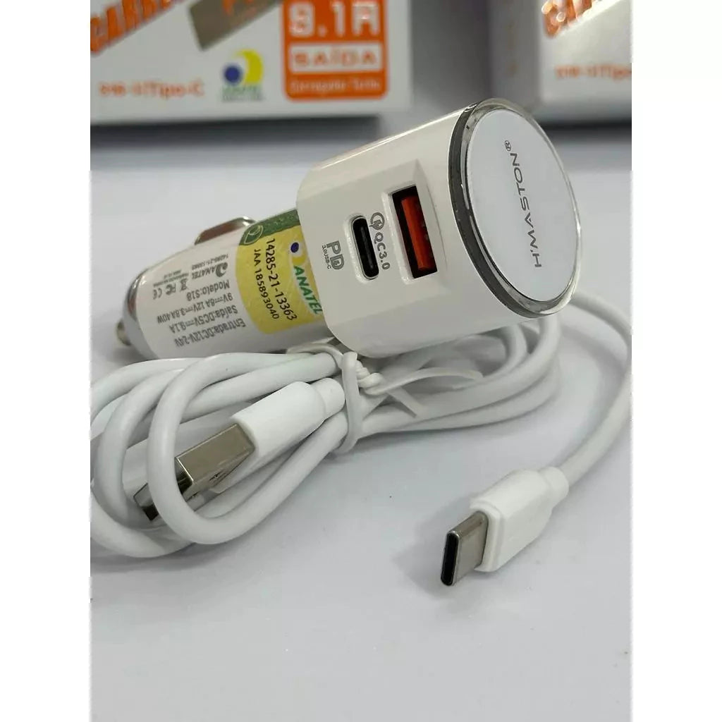 H'Maston S18 Carregador Turbo 36W, USB & PD - Eleadermall