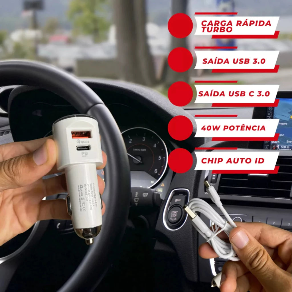 H'Maston S18 Carregador Turbo 36W, USB & PD - Eleadermall