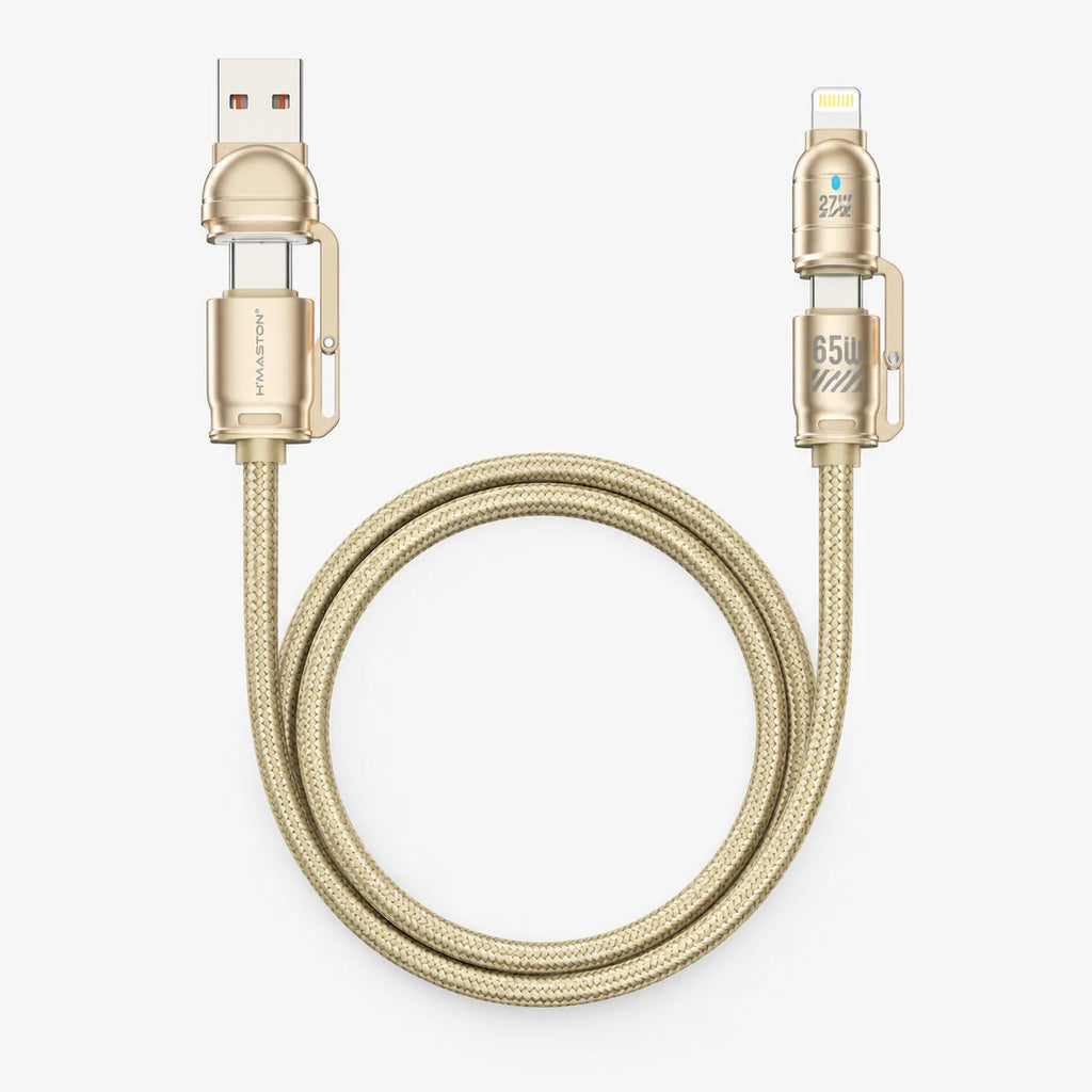 H'Maston SJX48/SJX49 Cabo 4 em 1 USB 65W - Carregamento Rápido