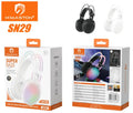 H'Maston SN29 Fone de Ouvido Gamer Bluetooth Over-ear RGB