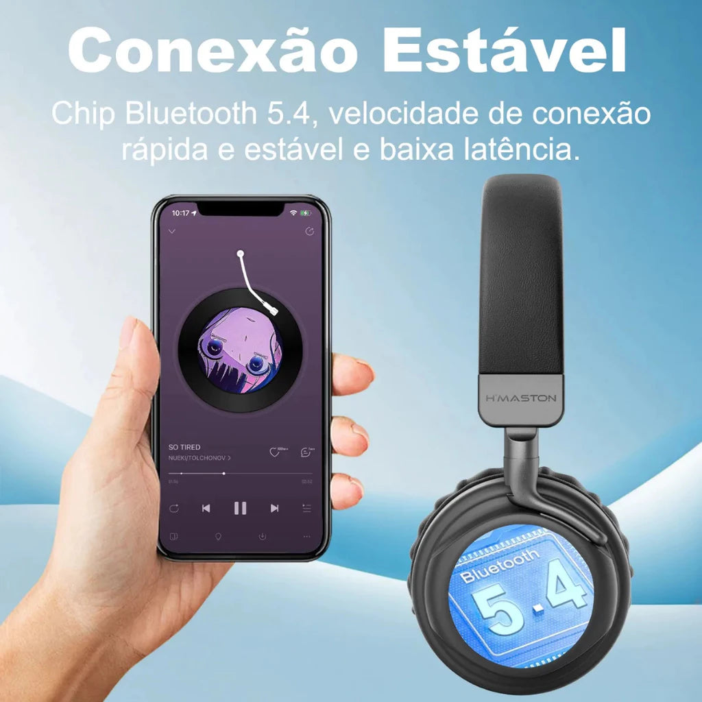 H'maston SN31 Headset Gamer Bluetooth 5.4 Sem Fio - Eleadermall