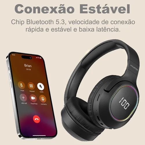 H'Maston SN39 Fone Bluetooth Super Bass LED - Eleadermall