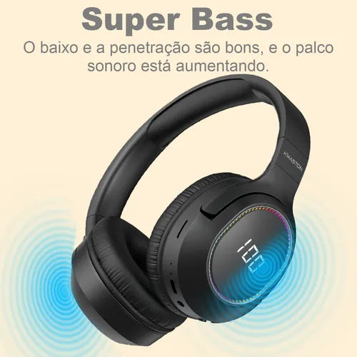 H'Maston SN39 Fone Bluetooth Super Bass LED - Eleadermall