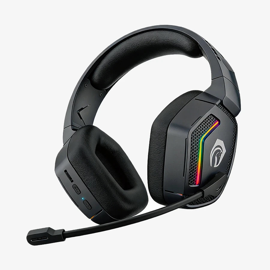 H'Maston SNS12 Fone Headset Gamer Bluetooth RGB com Microfone