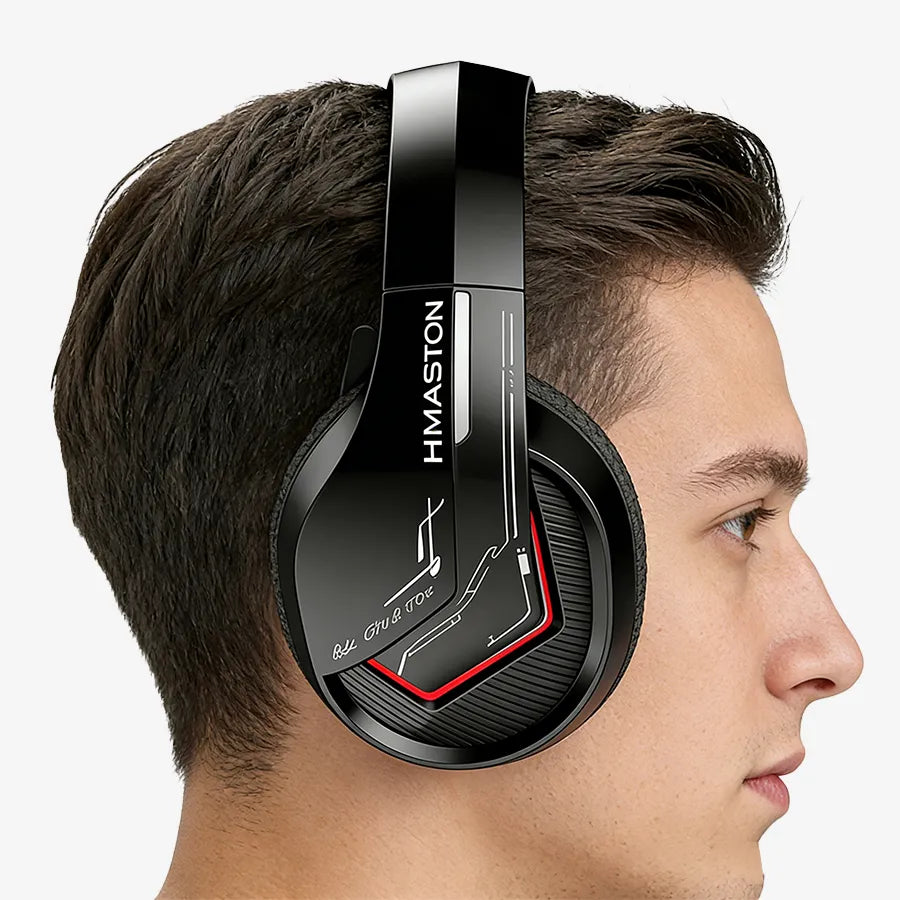 H'Maston SNS16 Headset Gamer Bluetooth RGB com Som Customizado