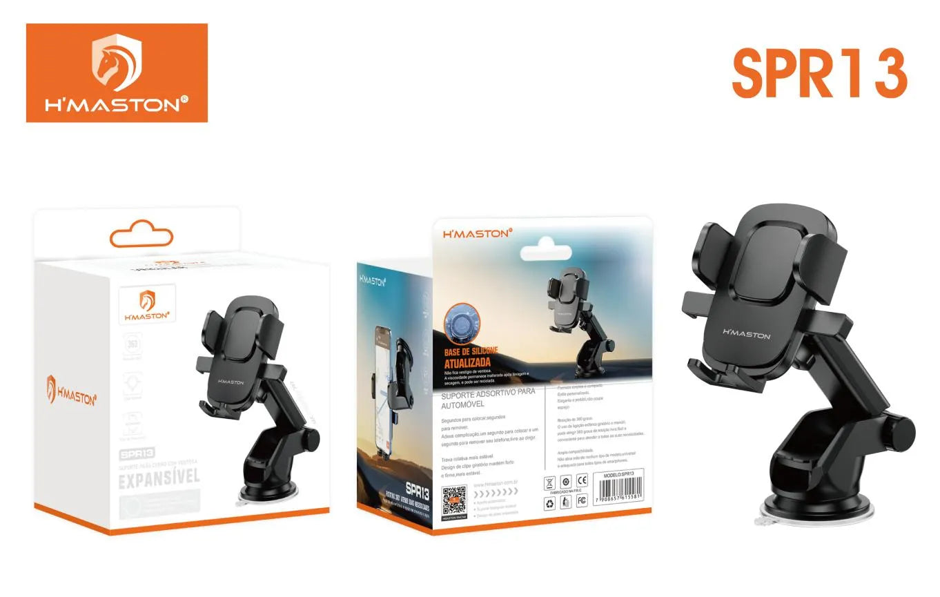 H'Maston SPR13 Suporte para Celular Veicular Praticidade e Segurança