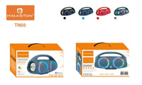H'maston TN03 Caixa de Som Portátil Bluetooth com Luzes LED
