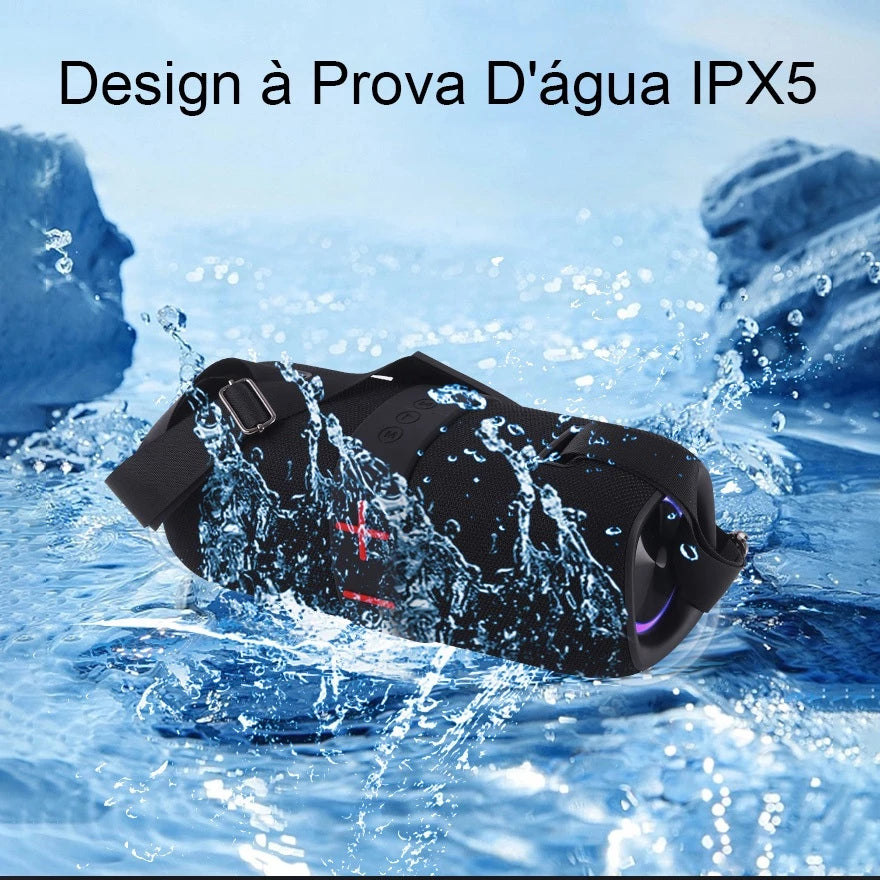 H'Maston TN24 Som Portátil Bluetooth com LED - Eleadermall