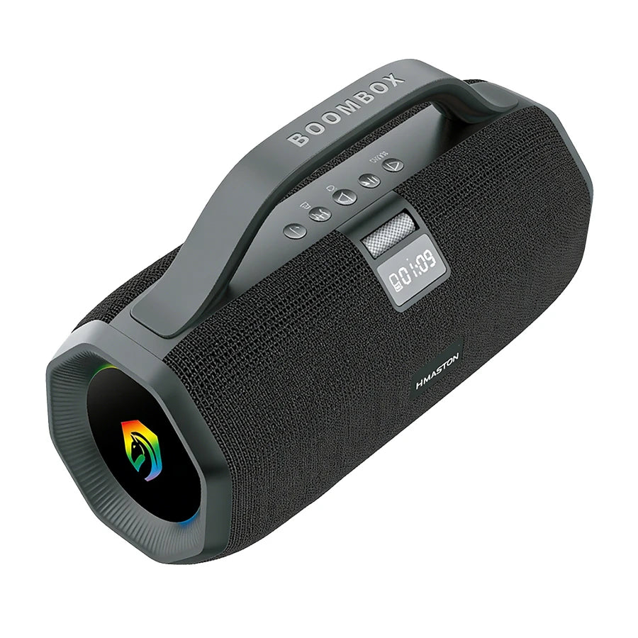 H'Maston TN41 Caixa de Som Boombox Portátil 60W Bluetooth com Graves Potentes