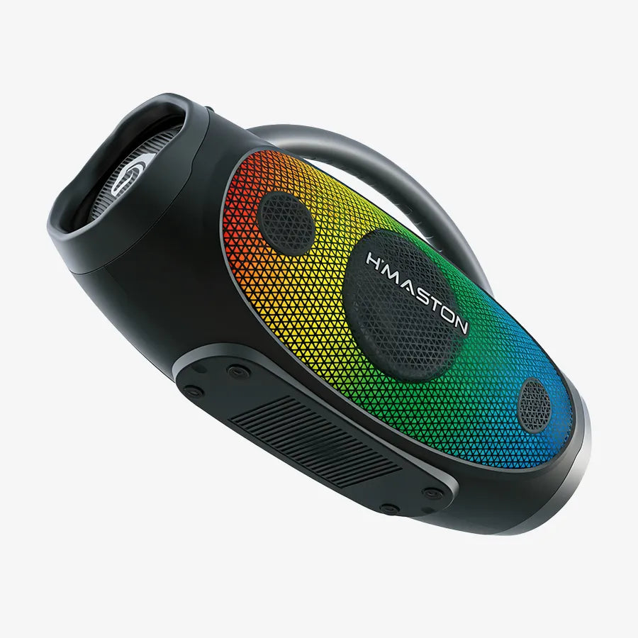 H'Maston TN46 Caixa de Som Boombox Potência 60W e Luzes LED RGB