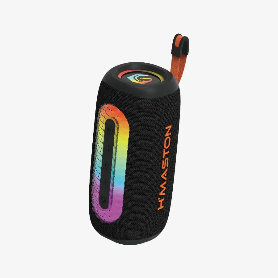 H'Maston TN48 Caixa de Som Potente com LED e Resistência à Água