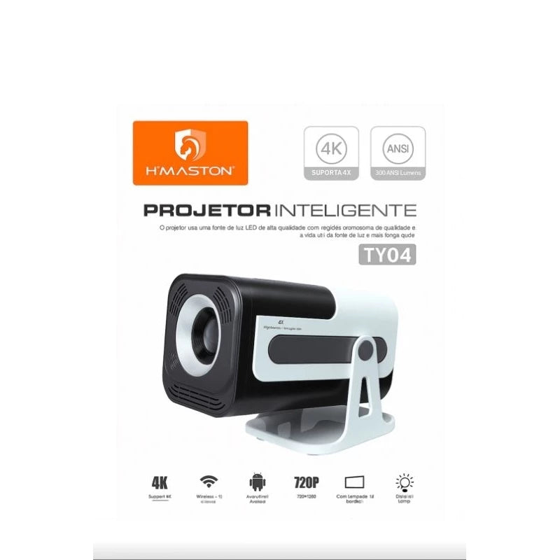 H'Maston TY04 Projetor Inteligente 4K para Cinema em Casa