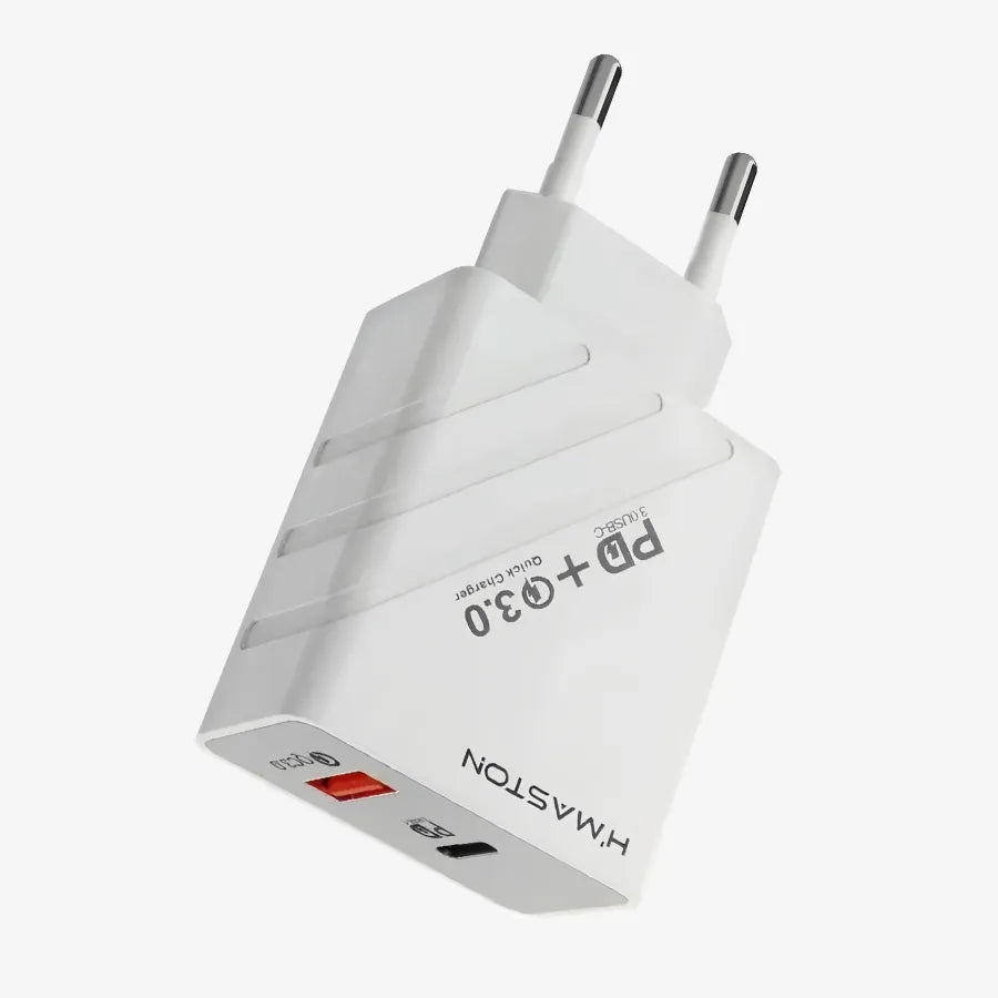 H'Maston Y41 Carregador Turbo 48W com Cabo V8 - Eleadermall